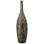 Vaso decorativo in ceramica RODYN con scanalature, sfumatura di colore, marrone, 100 cm, Ø 26 cm