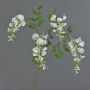Ramo artificiale di glicine SOULA con fiori, bianco, 80 cm, Ø 7-8 cm