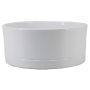 Vaso da fiori LUXAM, ceramica, bianco, 10,5cm, Ø22,5cm