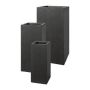 Colonna angolare per piante KIRIMA, 3 pezzi, fibra di vetro, antracite, 20x20x50 cm, 26x26x60 cm, 33x33x70 cm