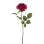 Rosa artificiale BRUNETTE, fucsia, 70 cm, Ø 11 cm