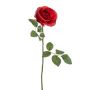 Rosa artificiale BRUNETTE, rossa, 70 cm, Ø 11 cm
