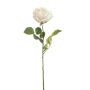 Rosa artificiale BRUNETTE, bianca, 70 cm, Ø 11 cm