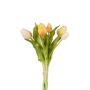 Mazzo di tulipani sintetici LEANA, giallo-rosa-bianco, 30cm, Ø20cm
