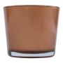 Vaso in vetro ALENA METALLIC, bronzo metallizzato, 11cm, Ø11,5cm