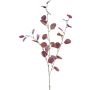 Ramo decorativo di eucalipto PLOHIN, glitterato, rosso scuro, 95 cm