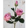 Rosa in velluto DELILAH, rosa, 55 cm, Ø 6 cm