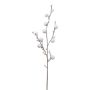 Ramo artificiale di cotone GRIFON con frutti, bianco, 90 cm