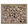Vassoio da ginocchio BJARKA, motivo ceppo di legno, marrone, 43x33x7 cm