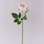 Rosa artificiale MARNUK, color crema-rosa, 60 cm, Ø 9 cm