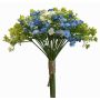 Mazzo decorativo di gipsofila LITAGO, verde-blu-crema, 23 cm