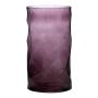 Portafiori in vetro WELVIN con motivo a rombi, viola, 25cm, Ø14cm