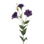 Lisianthus artificiale IRONA, viola scuro, 80 cm