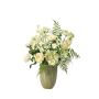 Mazzo di fiori decorativo FEME, bianco, 70 cm, Ø 45 cm