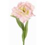 Tulipano artificiale a forma di pappagallo STEFANIE, rosa chiaro-giallo, 65 cm, Ø 14 cm