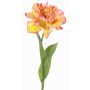 Tulipano artificiale a forma di pappagallo STEFANIE, giallo-rosa, 65 cm, Ø 14 cm