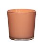 Vaso da fiori in vetro ALENA, pesca, 11cm, Ø11,5cm