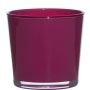Fioriera in vetro ALENA, magenta, 11cm, Ø11,5cm