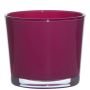 Fioriera in vetro ALENA, magenta, 12,5cm, Ø14,5cm