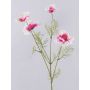 Ramoscello di fiori artificiali per cestino decorativo PRESTIOSA, bianco-rosa, 75 cm, Ø 6-11 cm
