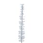 Rami di eucalipto in plastica GLAUCO effetto vetro, 12 pezzi, trasparenti, 80 cm