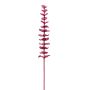 Ramo di eucalipto in plastica GLAUCO effetto vetro, 12 pezzi, rosso bordeaux, 80 cm