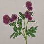 Ramo di fiori artificiali di cardo sferico TRAUDLINDE, viola, 55 cm, Ø 3-4 cm