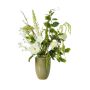 Mazzo di fiori decorativo FEME, bianco, 100 cm, Ø 35 cm