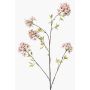 Ramo decorativo di ciliegio ornamentale SLIRKO con fiori, rosa chiaro, 115 cm