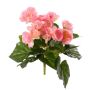 Begonia artificiale BIRMA su stelo, rosa, 20 cm, Ø 3-5 cm