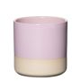 Portafiori in ceramica AUGUSTIN, effetto dip-dye, rosa pallido-beige, 10cm, Ø10cm