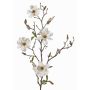 Ramo di magnolia finta MARGA, bianco, 80cm, Ø6-8cm