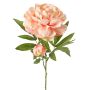 Fiore artificiale di peonia WARDUAN, Eco Collection, salmone, 65 cm, Ø 15 cm