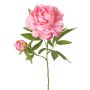Fiore artificiale di peonia WARDUAN, Eco Collection, rosa, 65 cm, Ø 15 cm