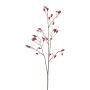 Ramo di rosa selvatica artificiale ZORLEN con cinorrodi, rosso, 90cm