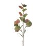 Ramo decorativo di eucalipto KALHEN, verde-viola, 75 cm