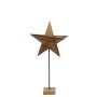 Figura decorativa a forma di stella in legno LINDAL, base in legno, naturale, 30x10x60 cm