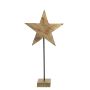 Figura decorativa a forma di stella in legno LINDAL, base in legno, naturale, 35x11x70 cm