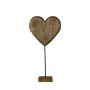 Figura decorativa a forma di cuore in legno LINDAL, base in legno, naturale, 18x8x35 cm