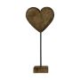 Figurina decorativa a forma di cuore in legno LINDAL, base in legno, naturale, 23x10x45 cm