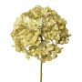 Fiore artificiale ortensia IGMYR, verde metallizzato, 65 cm