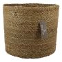 Cesto in alghe marine AMPARO, beige, 23 cm, Ø 25 cm