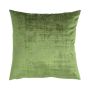 Cuscino decorativo LORIKA, verde erba, aspetto velluto, 50x50cm