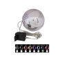 Pallina di Natale LED LUVELIA, blu scuro brillante, Ø15cm