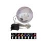 Pallina di Natale LED LUVELIA, viola brillante, Ø15cm