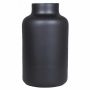 Vaso da fiori SIARA in vetro, nero-opaco, 25cm, Ø15cm