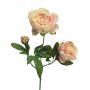 Ramo decorativo di peonia MEIRU, rosa albicocca, 70 cm, Ø 9-12 cm