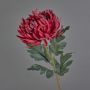 Fiore decorativo crisantemo LINGYUN, rosso scuro, 65 cm, Ø 16 cm