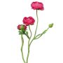 Ramo decorativo di ranuncoli JIXIANG, fucsia, 50cm