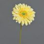 Fiore artificiale Gerbera QIUDONG, giallo, 50 cm, Ø 12 cm